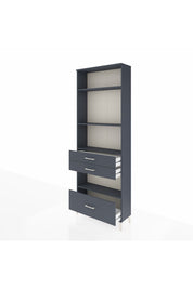 Arges Dolap 4 Raflı 3 Çekmeceli 88x30x243 - S33M010V5A