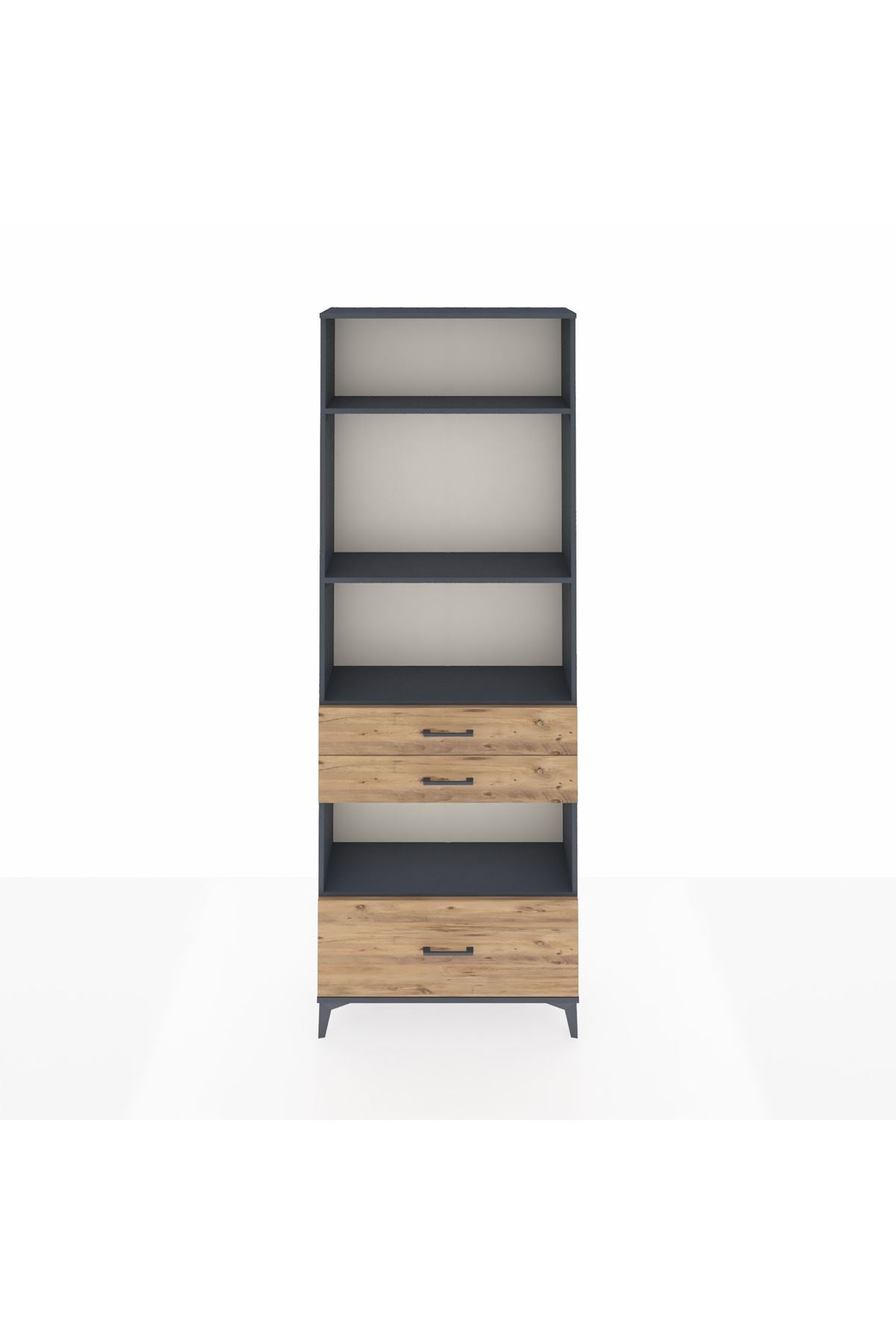 Arges Dolap 4 Raflı 3 Çekmeceli 88x30x243 - S33M010V6A