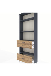 Arges Dolap 4 Raflı 3 Çekmeceli 88x30x243 - S33M010V6A