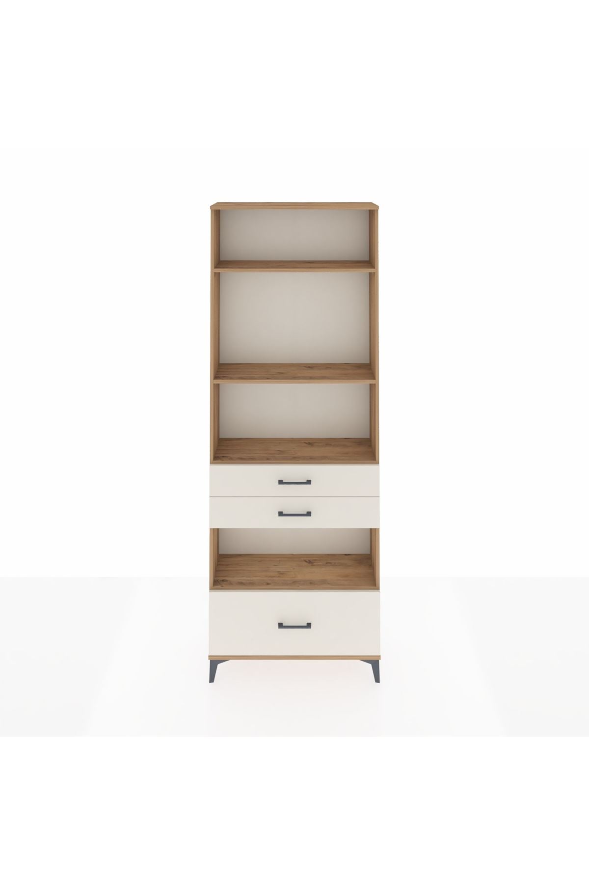 Arges Dolap 4 Raflı 3 Çekmeceli 88x30x243 - S33M010V7A