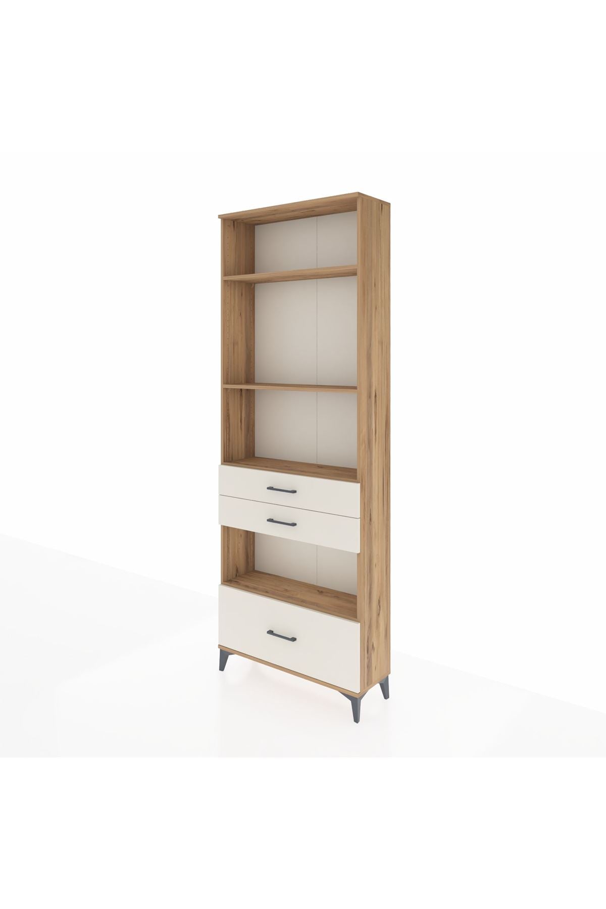 Arges Dolap 4 Raflı 3 Çekmeceli 88x30x243 - S33M010V7A