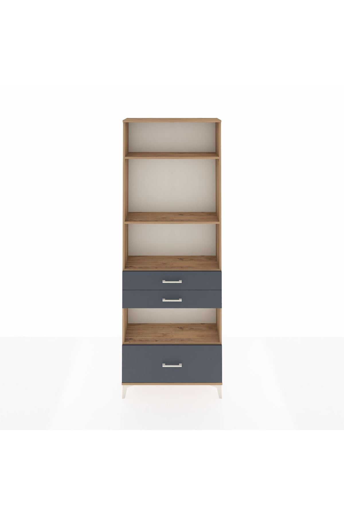 Arges Dolap 4 Raflı 3 Çekmeceli 88x30x243 - S33M010V8A