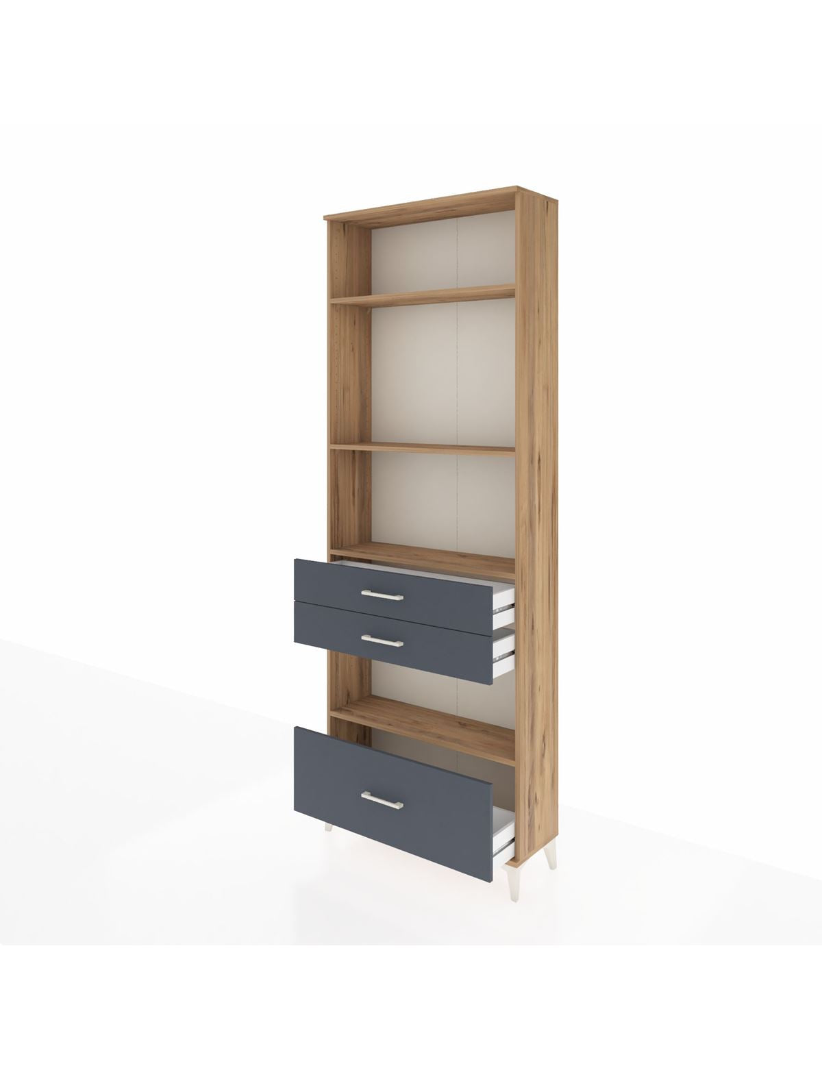 Arges Dolap 4 Raflı 3 Çekmeceli 88x30x243 - S33M010V8A