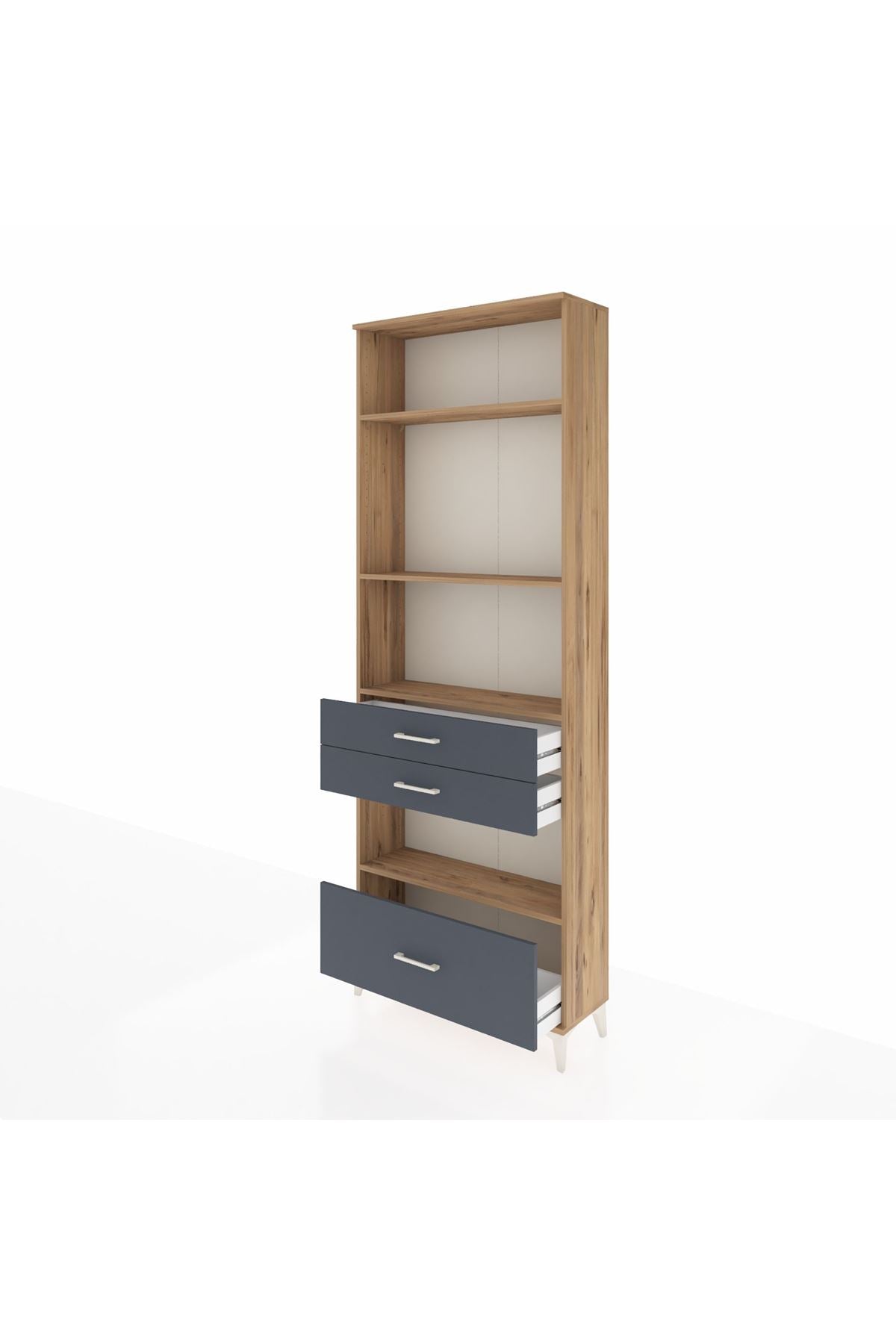 Arges Dolap 4 Raflı 3 Çekmeceli 88x30x243 - S33M010V8A
