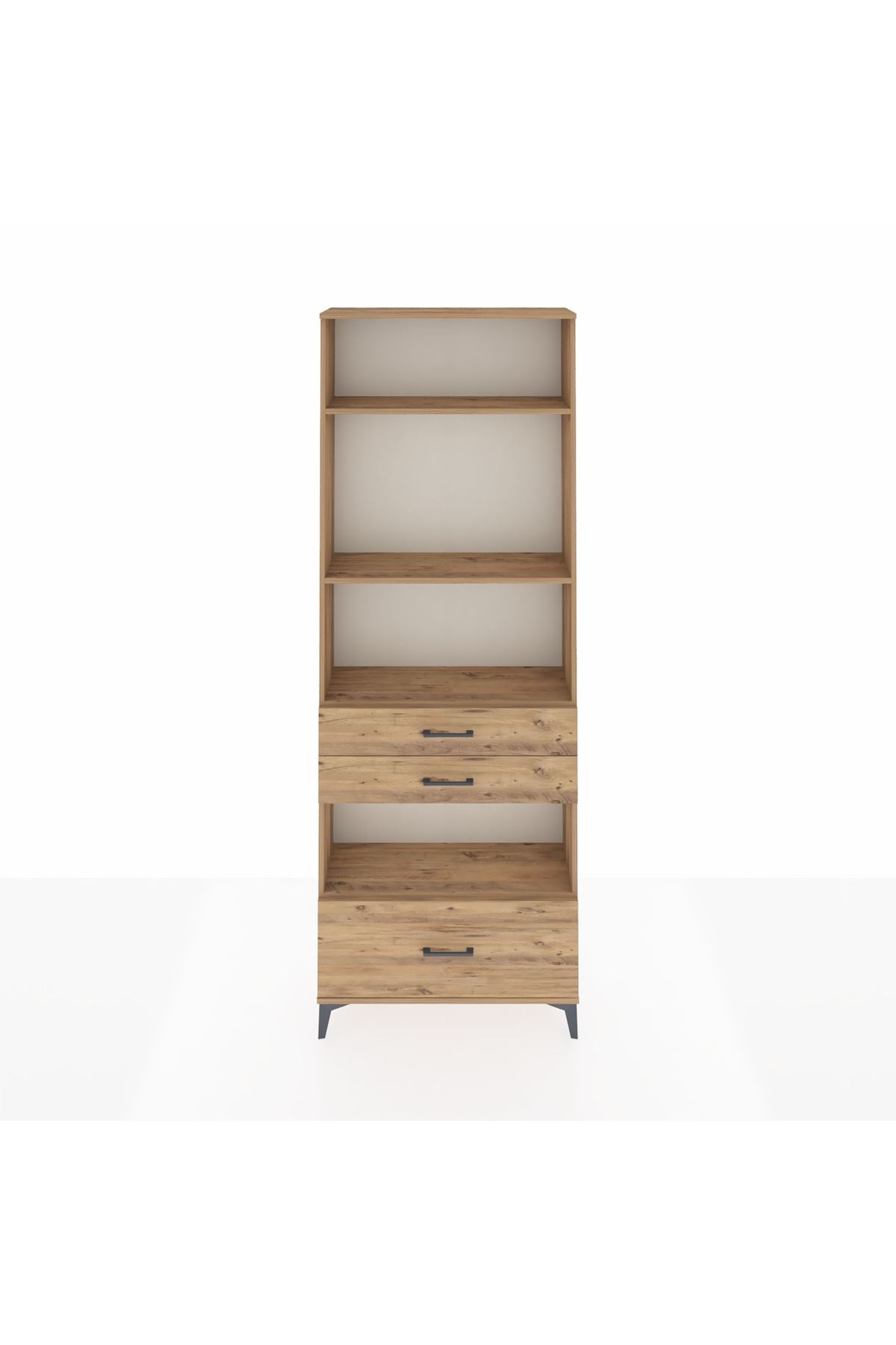 Arges Dolap 4 Raflı 3 Çekmeceli 88x30x243 - S33M010V9A
