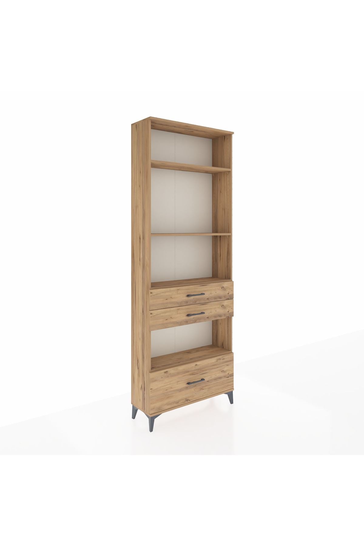 Arges Dolap 4 Raflı 3 Çekmeceli 88x30x243 - S33M010V9A