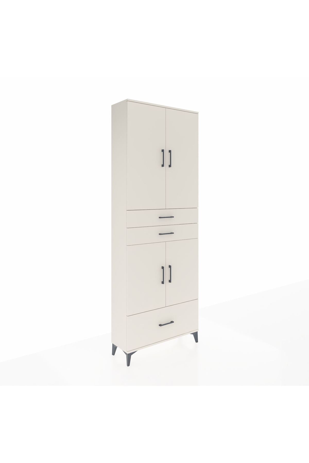 Arges Dolap 5 Raflı 3 Çekmeceli 4 Kapaklı 88x30x243 - S33M011V1A