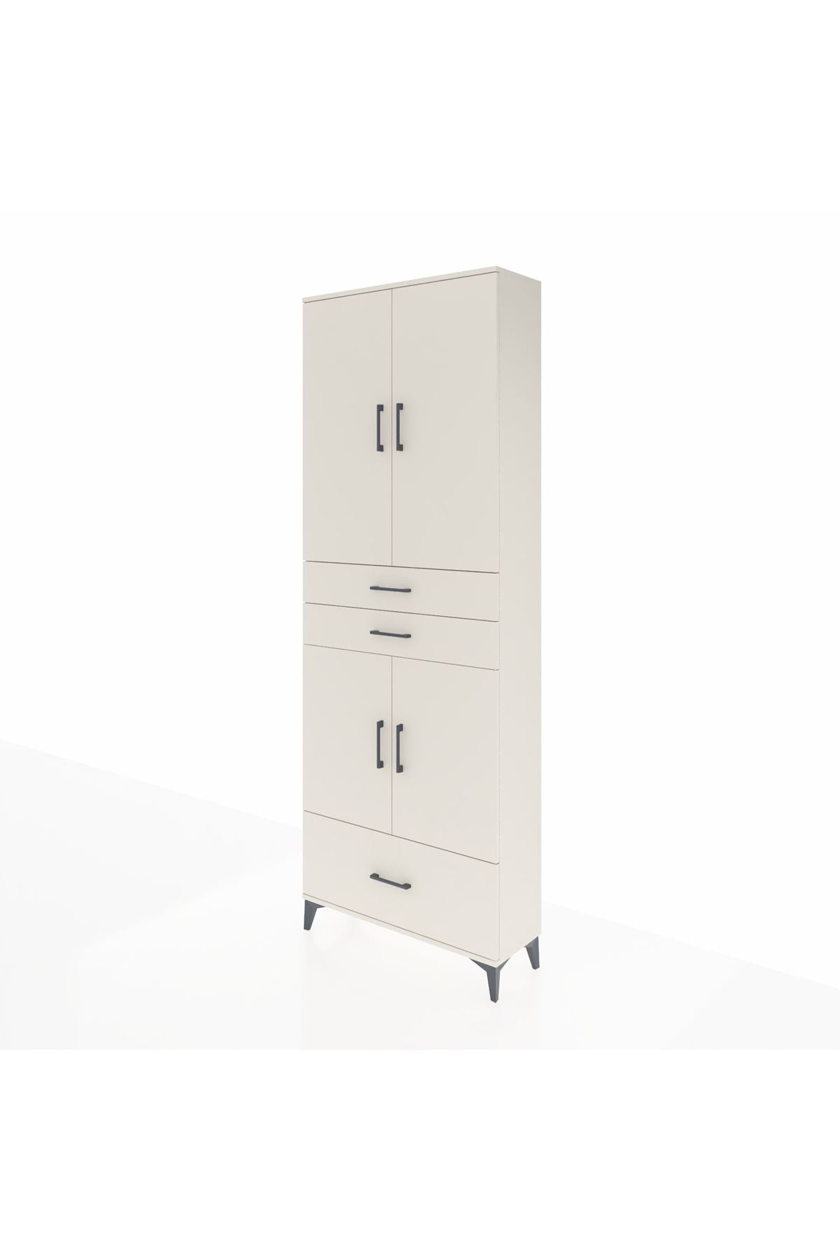 Arges Dolap 5 Raflı 3 Çekmeceli 4 Kapaklı 88x30x243 - S33M011V1A