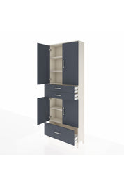 Arges Dolap 5 Raflı 3 Çekmeceli 4 Kapaklı 88x30x243 - S33M011V2A