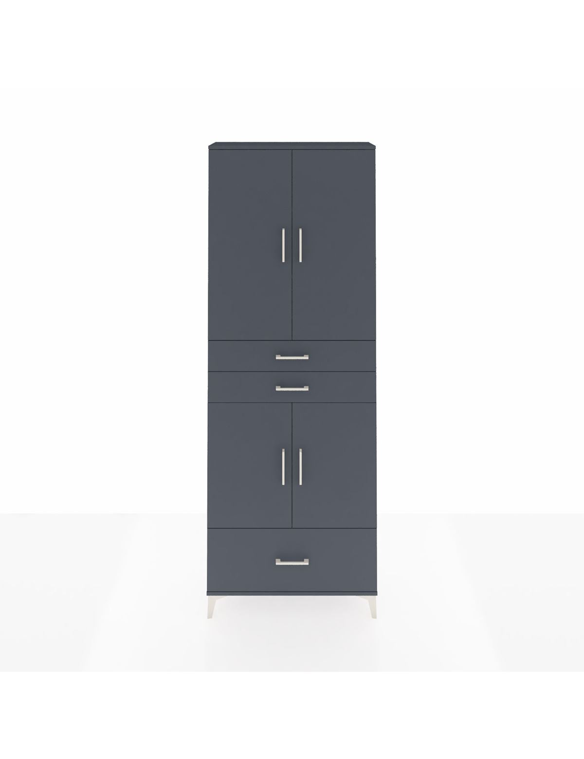 Arges Dolap 5 Raflı 3 Çekmeceli 4 Kapaklı 88x30x243 - S33M011V5A