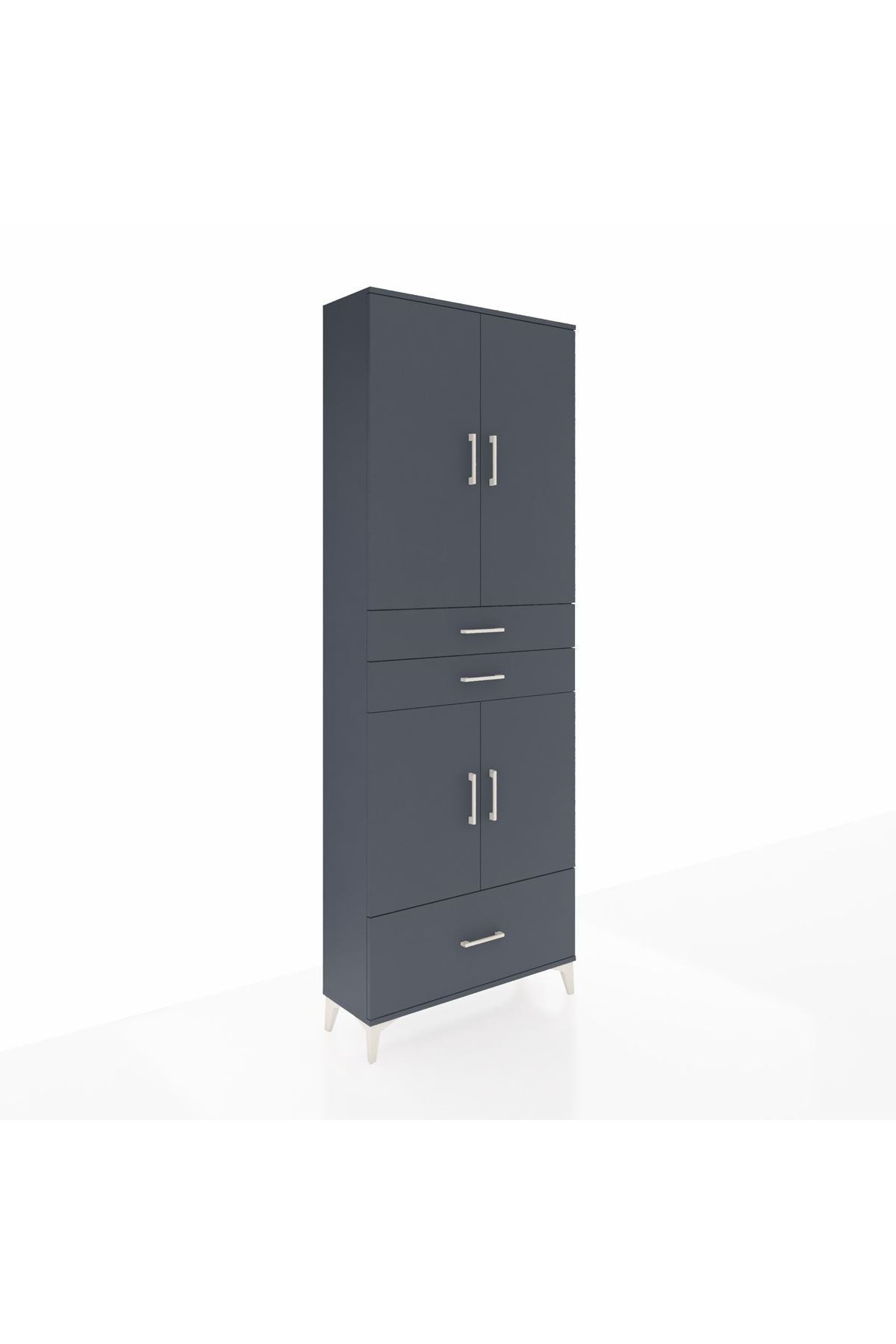 Arges Dolap 5 Raflı 3 Çekmeceli 4 Kapaklı 88x30x243 - S33M011V5A