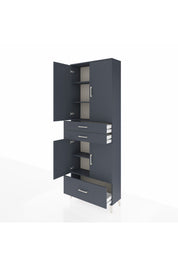 Arges Dolap 5 Raflı 3 Çekmeceli 4 Kapaklı 88x30x243 - S33M011V5A