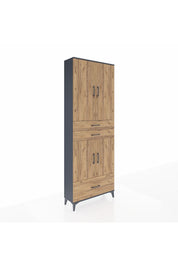 Arges Dolap 5 Raflı 3 Çekmeceli 4 Kapaklı 88x30x243 - S33M011V6A