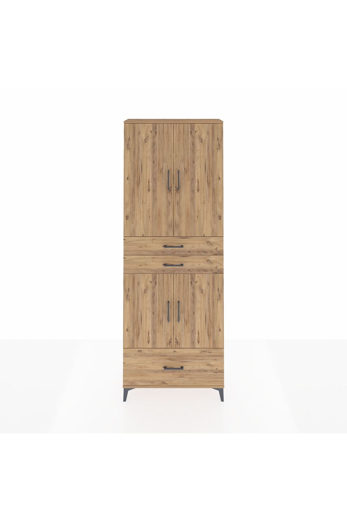 Arges Dolap 5 Raflı 3 Çekmeceli 4 Kapaklı 88x30x243 - S33M011V9A