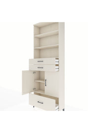 Arges Dolap 5 Raflı 3 Çekmeceli 2 Kapaklı 88x30x243 - S33M012V1A