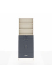 Arges Dolap 5 Raflı 3 Çekmeceli 2 Kapaklı 88x30x243 - S33M012V2A