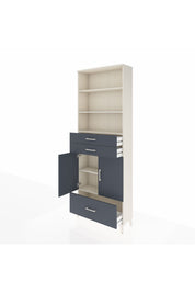 Arges Dolap 5 Raflı 3 Çekmeceli 2 Kapaklı 88x30x243 - S33M012V2A