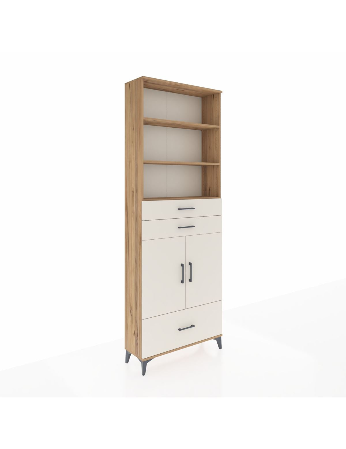 Arges Dolap 5 Raflı 3 Çekmeceli 2 Kapaklı 88x30x243 - S33M012V7A