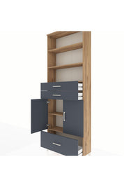 Arges Dolap 5 Raflı 3 Çekmeceli 2 Kapaklı 88x30x243 - S33M012V8A