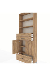 Arges Dolap 5 Raflı 3 Çekmeceli 2 Kapaklı 88x30x243 - S33M012V9A
