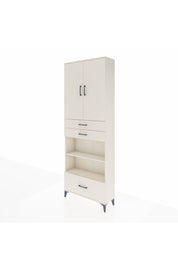 Arges Dolap 5 Raflı 3 Çekmeceli 2 Kapaklı 88x30x243 - S33M013V1A