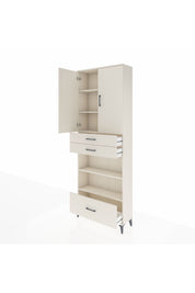 Arges Dolap 5 Raflı 3 Çekmeceli 2 Kapaklı 88x30x243 - S33M013V1A
