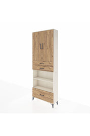 Arges Dolap 5 Raflı 3 Çekmeceli 2 Kapaklı 88x30x243 - S33M013V3A