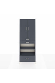 Arges Dolap 5 Raflı 3 Çekmeceli 2 Kapaklı 88x30x243 - S33M013V5A