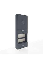Arges Dolap 5 Raflı 3 Çekmeceli 2 Kapaklı 88x30x243 - S33M013V5A