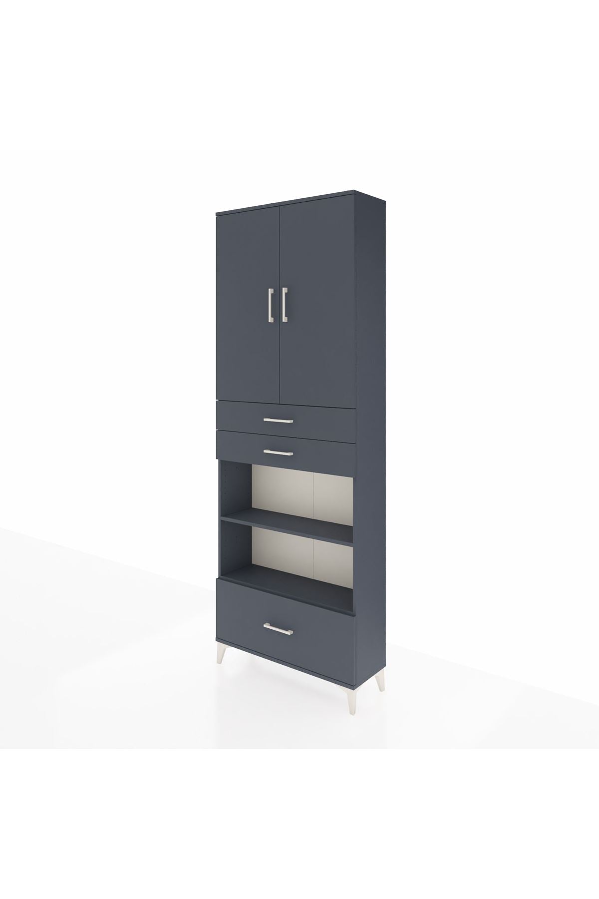 Arges Dolap 5 Raflı 3 Çekmeceli 2 Kapaklı 88x30x243 - S33M013V5A