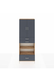 Arges Dolap 5 Raflı 3 Çekmeceli 2 Kapaklı 88x30x243 - S33M013V8A