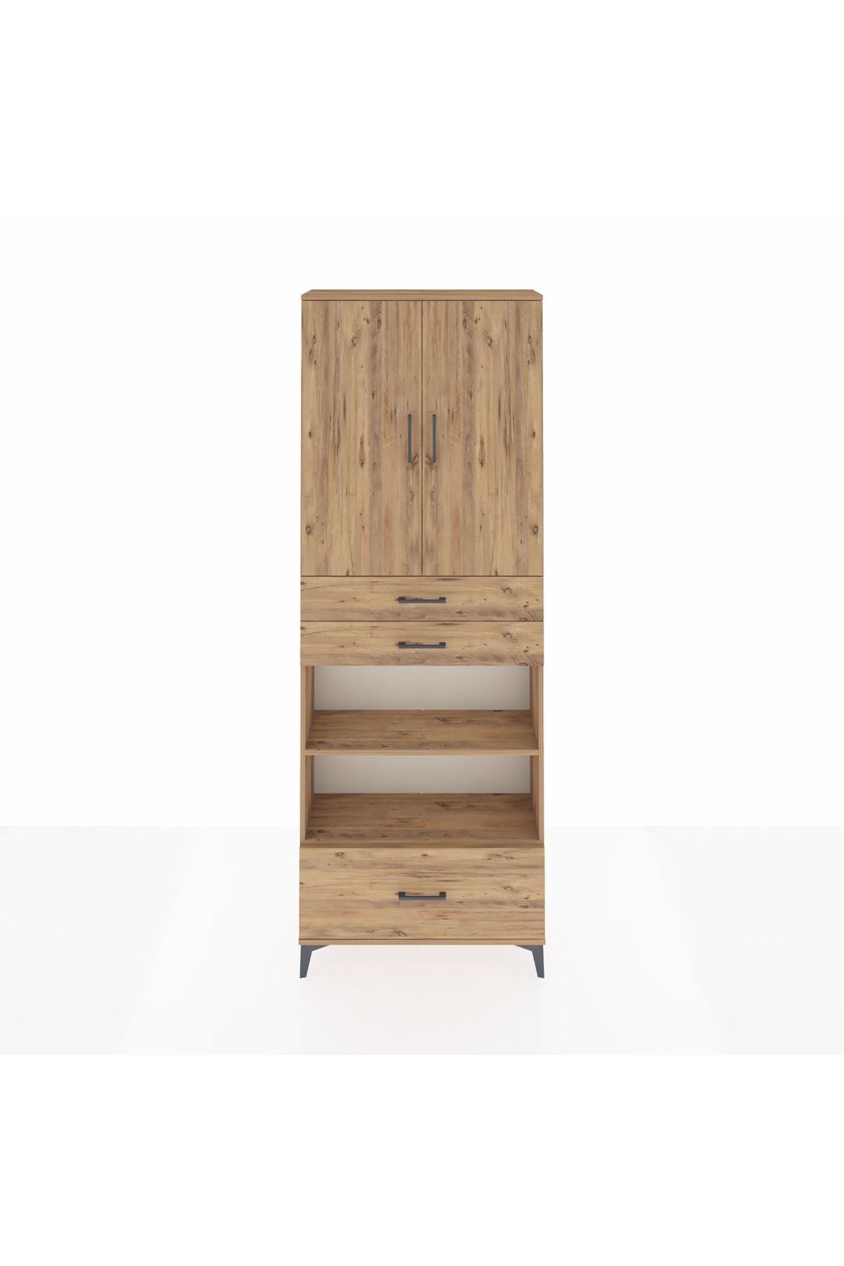 Arges Dolap 5 Raflı 3 Çekmeceli 2 Kapaklı 88x30x243 - S33M013V9A