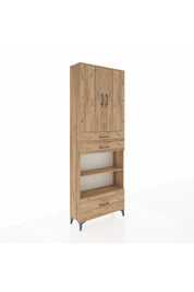 Arges Dolap 5 Raflı 3 Çekmeceli 2 Kapaklı 88x30x243 - S33M013V9A