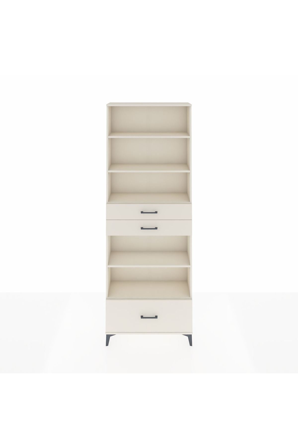 Arges Dolap 5 Raflı 3 Çekmeceli 88x30x243 - S33M014V1A