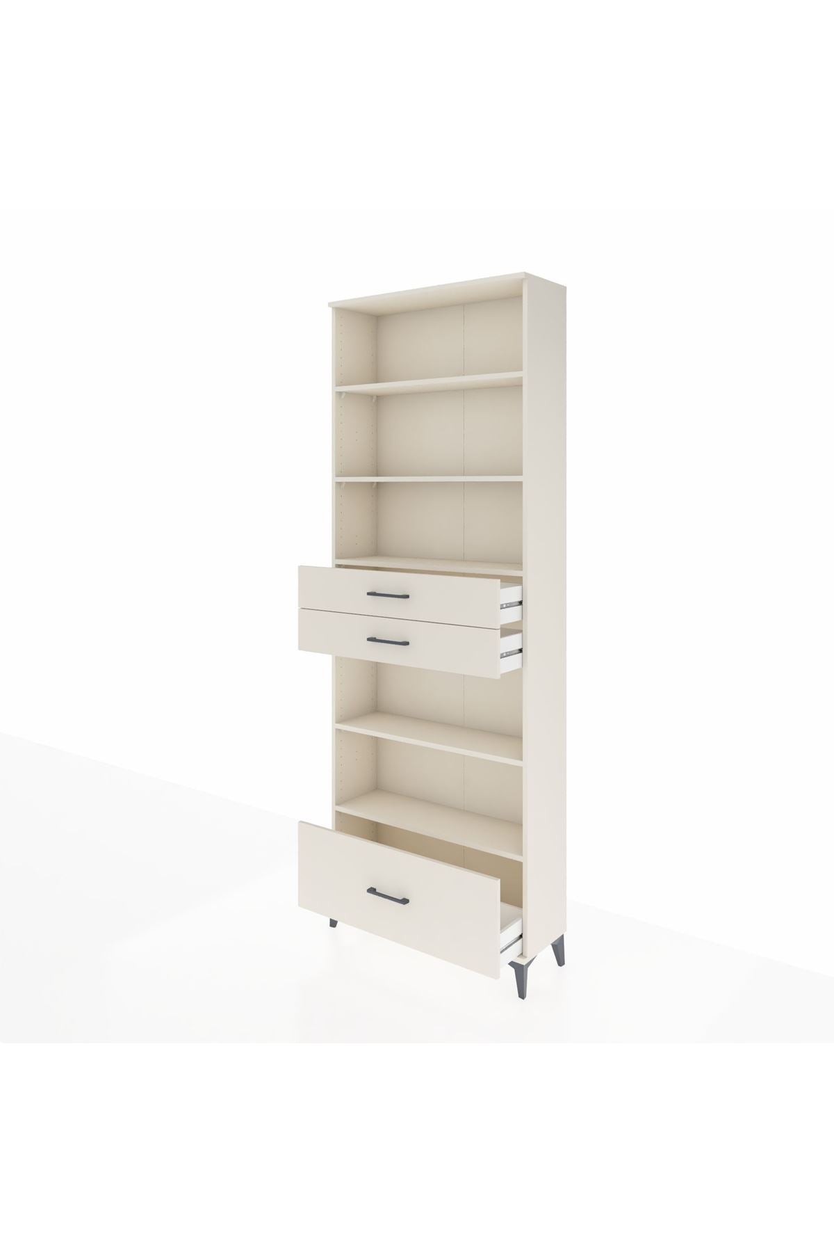 Arges Dolap 5 Raflı 3 Çekmeceli 88x30x243 - S33M014V1A