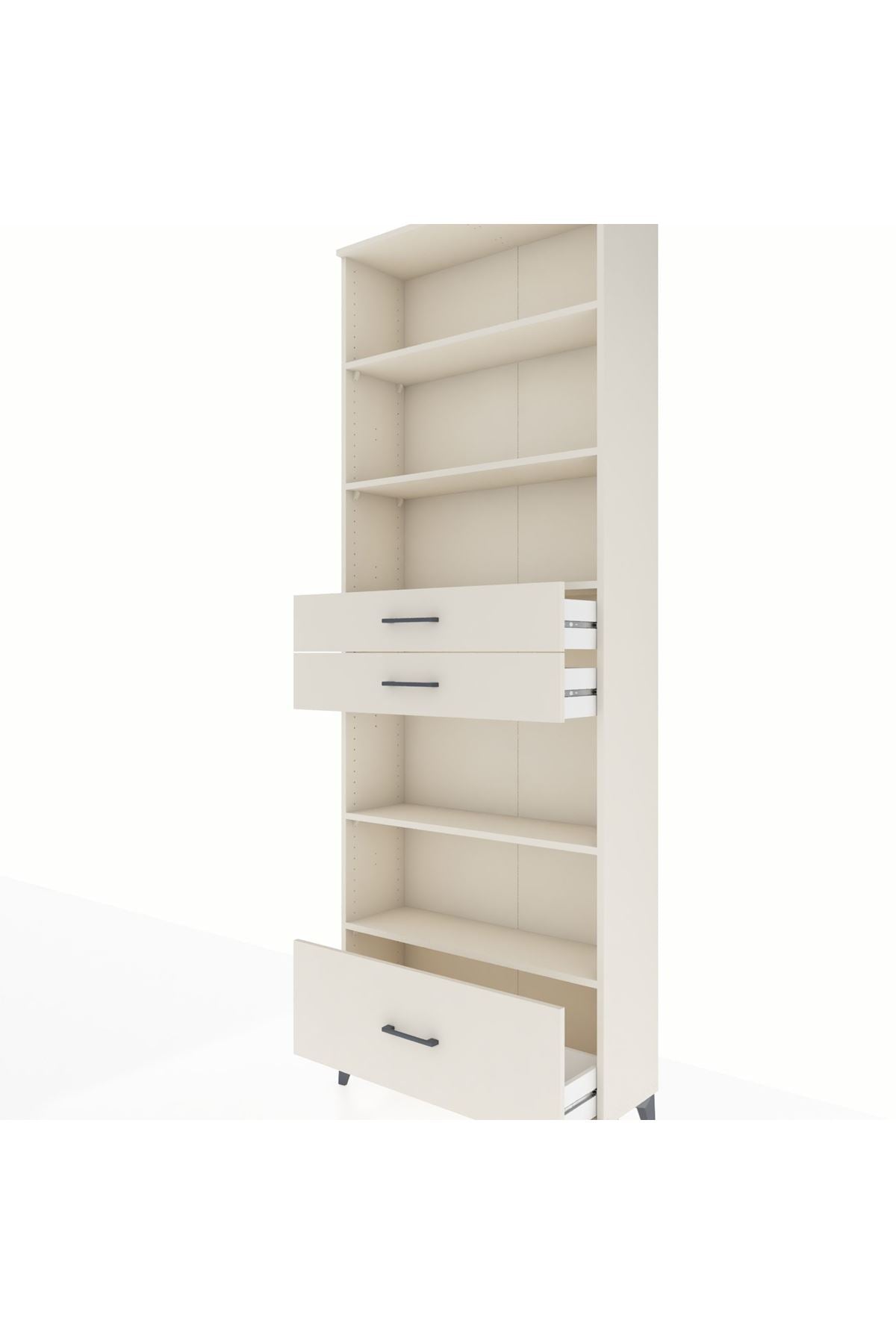 Arges Dolap 5 Raflı 3 Çekmeceli 88x30x243 - S33M014V1A