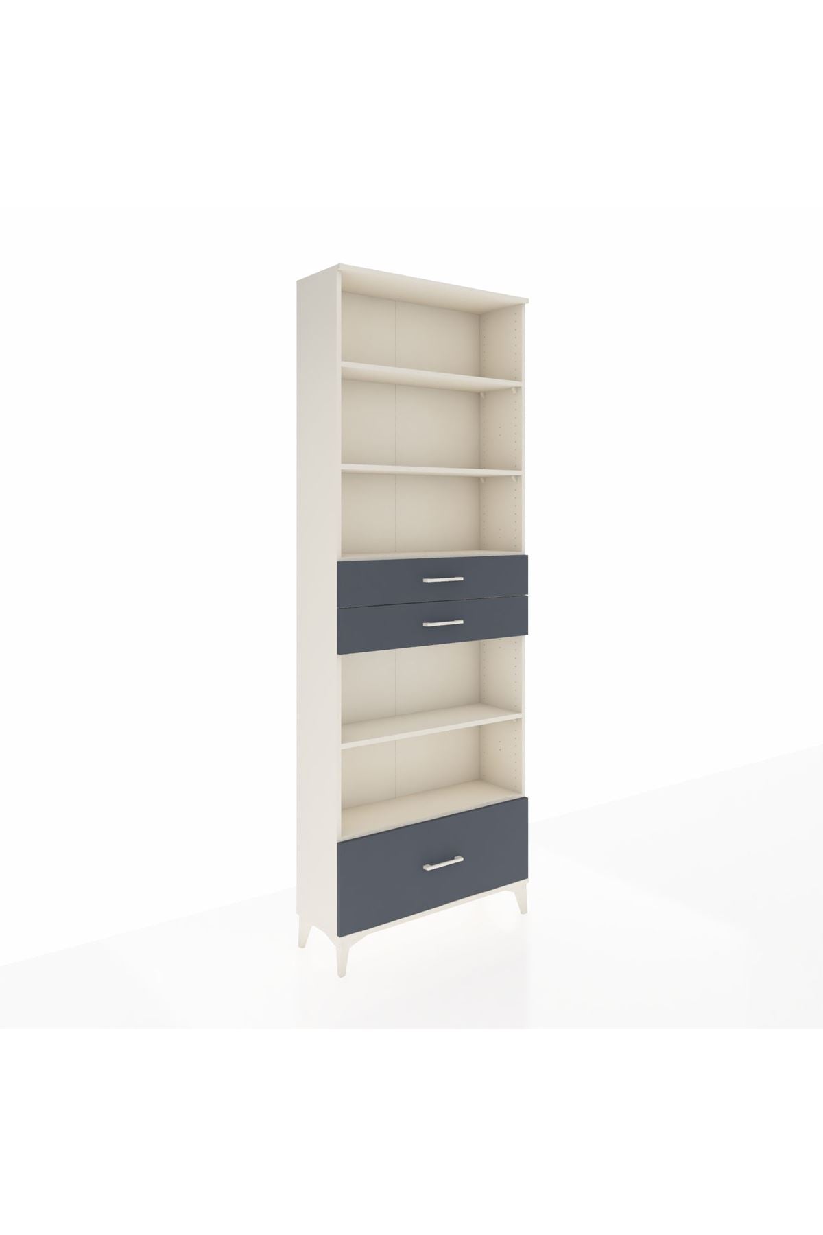 Arges Dolap 5 Raflı 3 Çekmeceli 88x30x243 - S33M014V2A