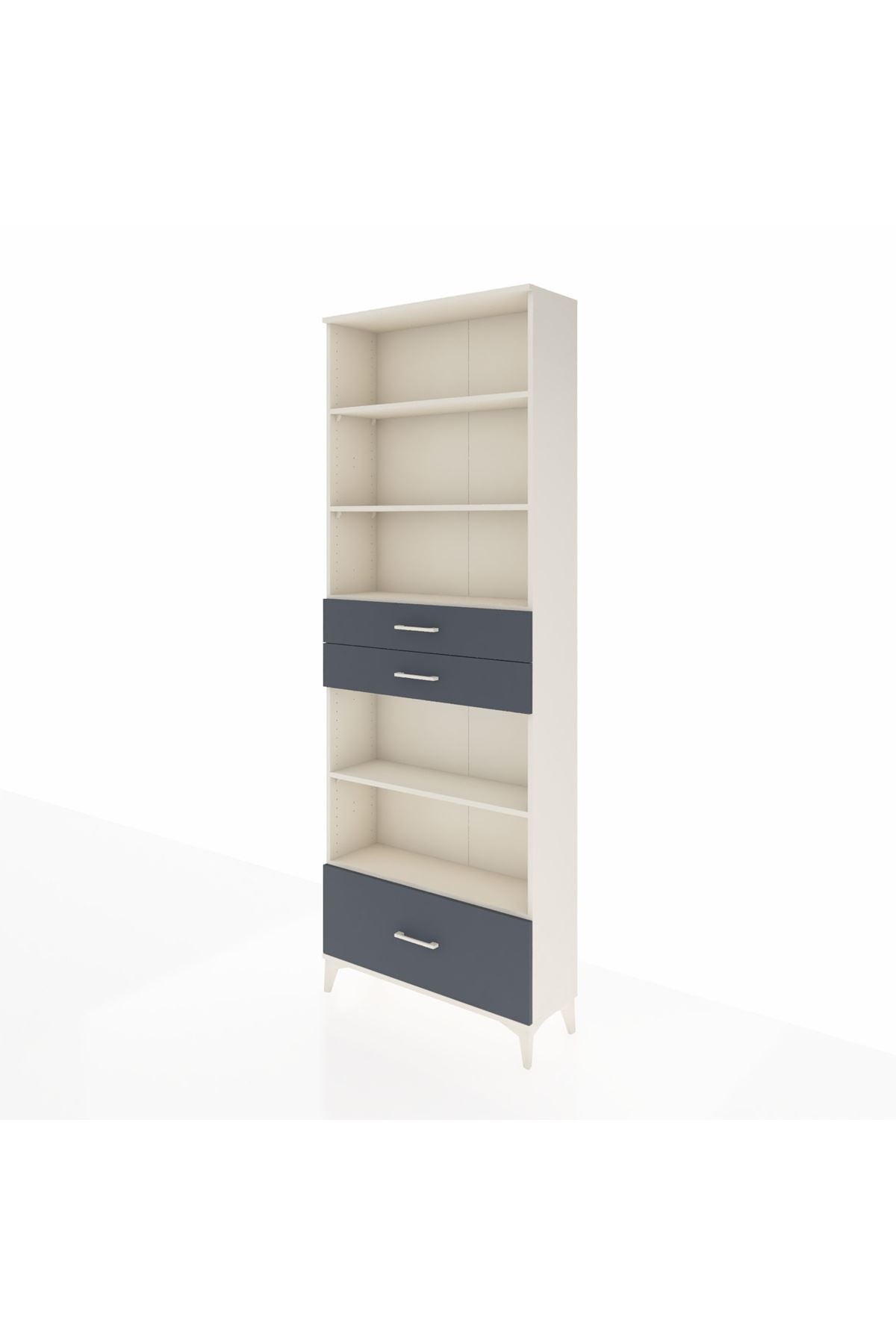 Arges Dolap 5 Raflı 3 Çekmeceli 88x30x243 - S33M014V2A