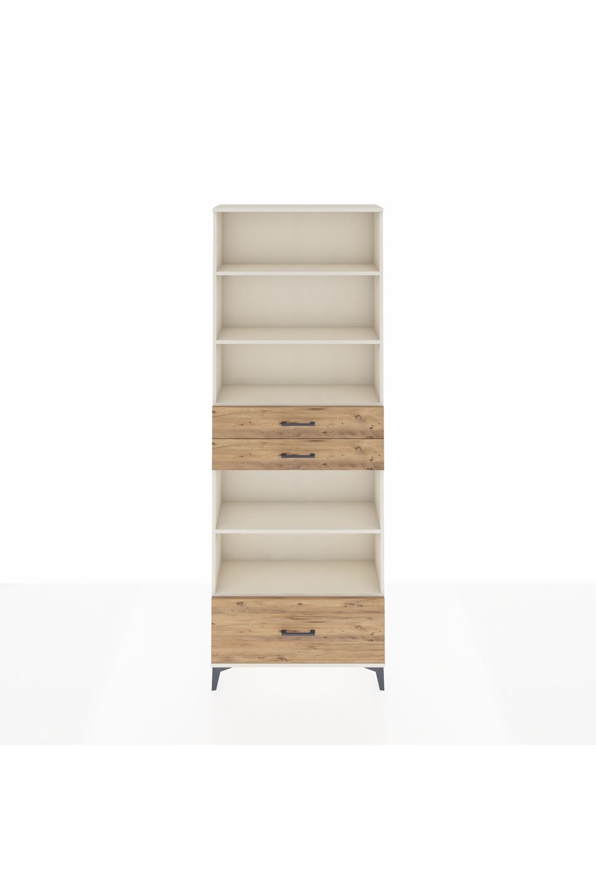 Arges Dolap 5 Raflı 3 Çekmeceli 88x30x243 - S33M014V3A