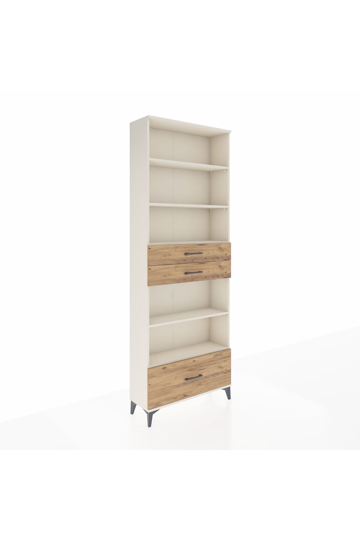 Arges Dolap 5 Raflı 3 Çekmeceli 88x30x243 - S33M014V3A