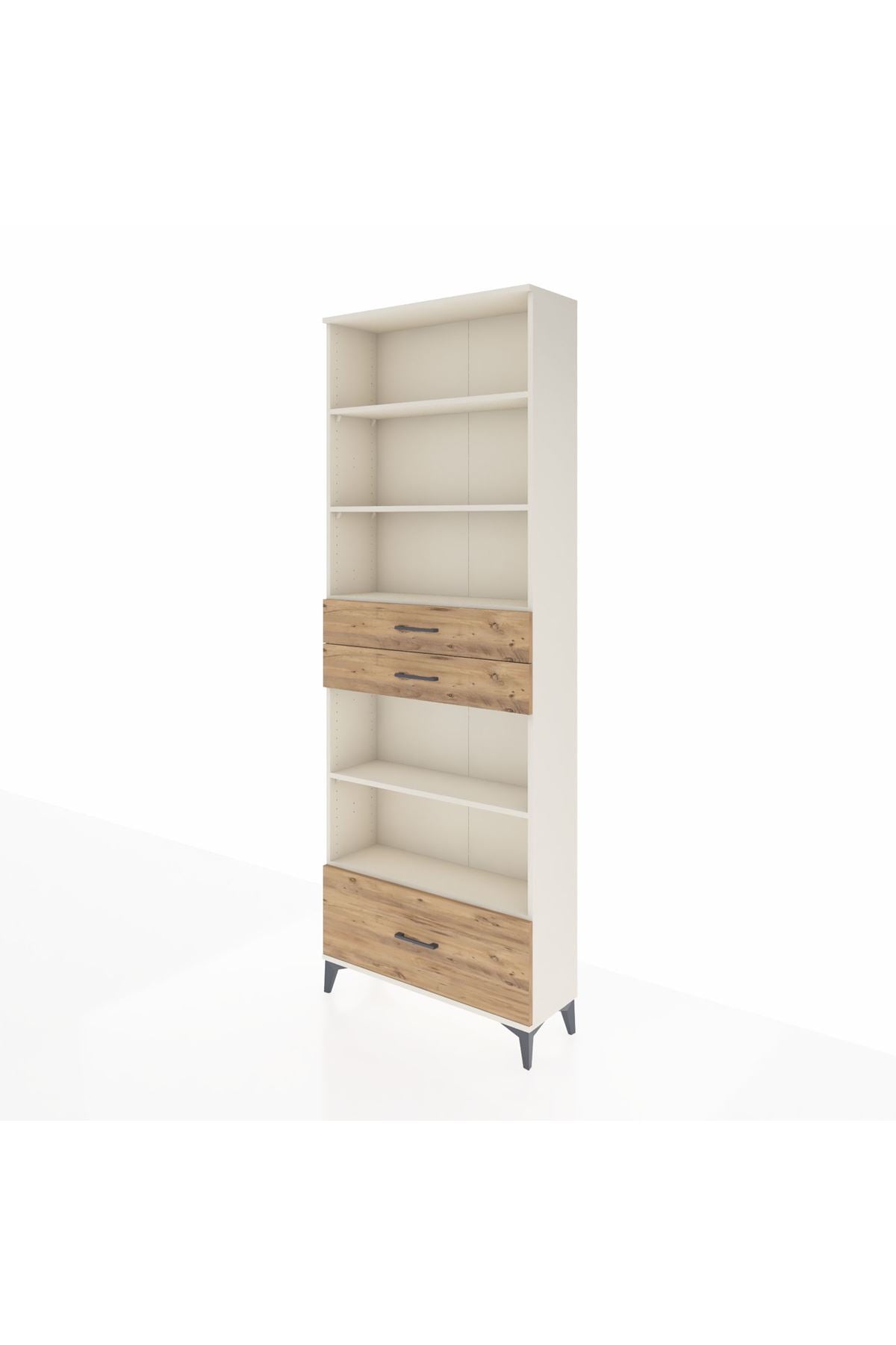 Arges Dolap 5 Raflı 3 Çekmeceli 88x30x243 - S33M014V3A