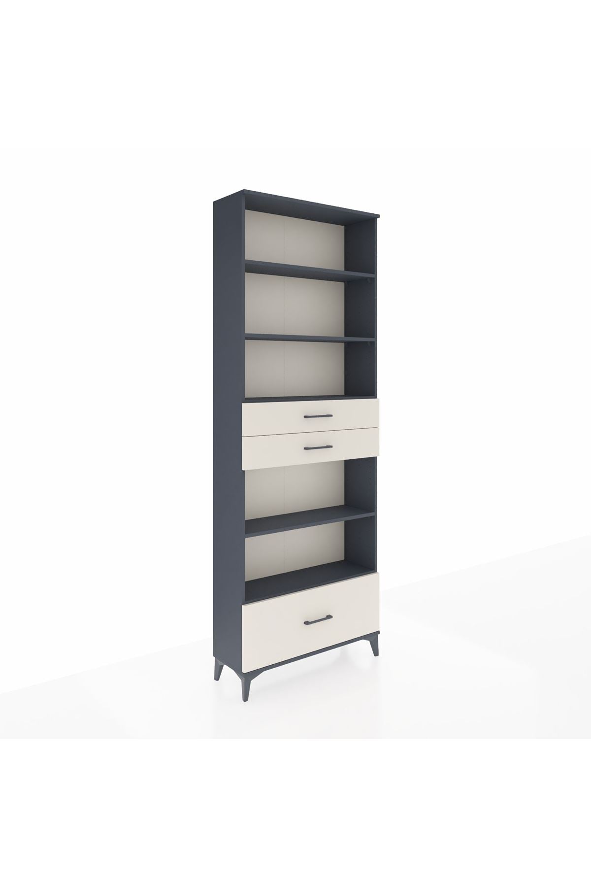 Arges Dolap 5 Raflı 3 Çekmeceli 88x30x243 - S33M014V4A