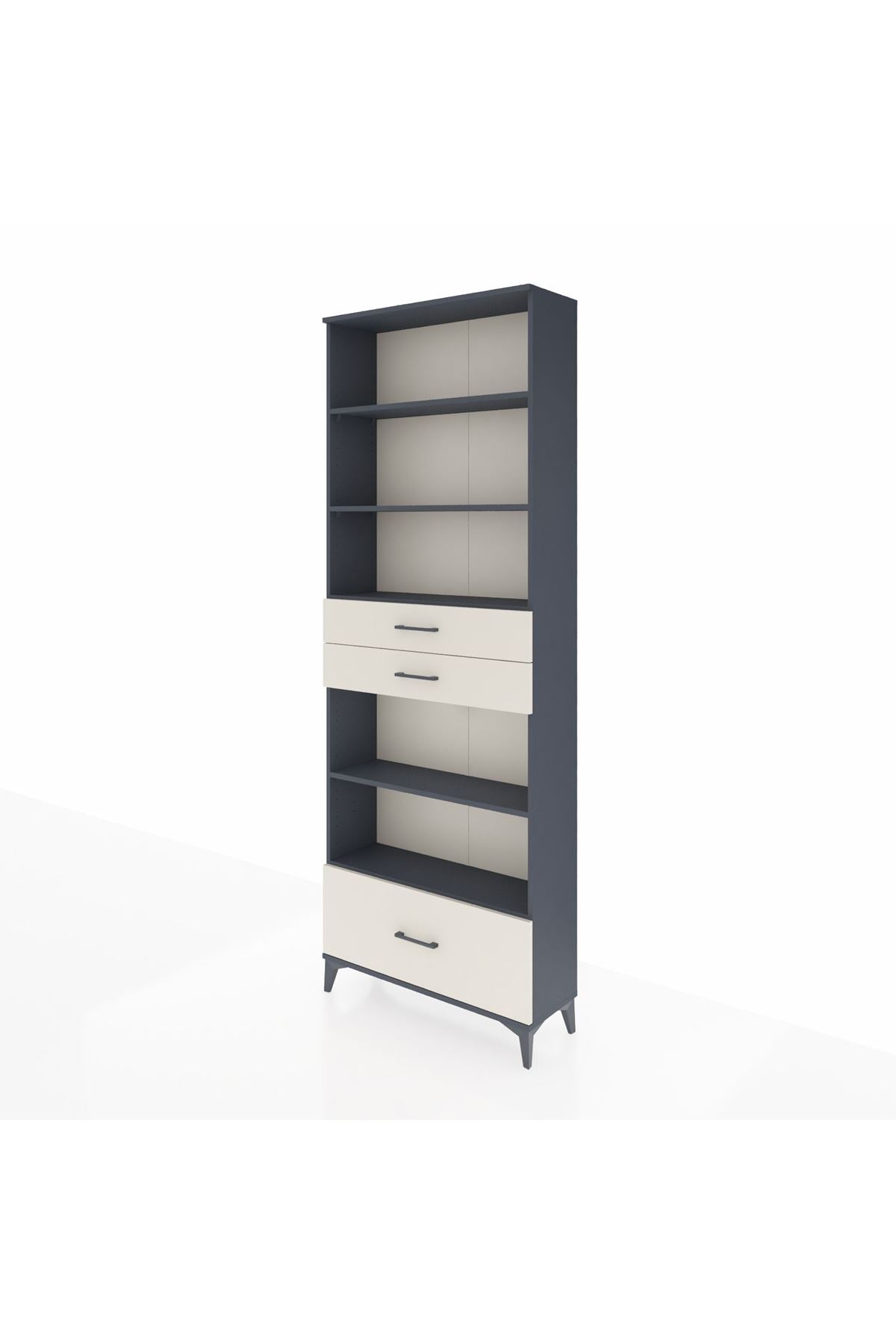 Arges Dolap 5 Raflı 3 Çekmeceli 88x30x243 - S33M014V4A
