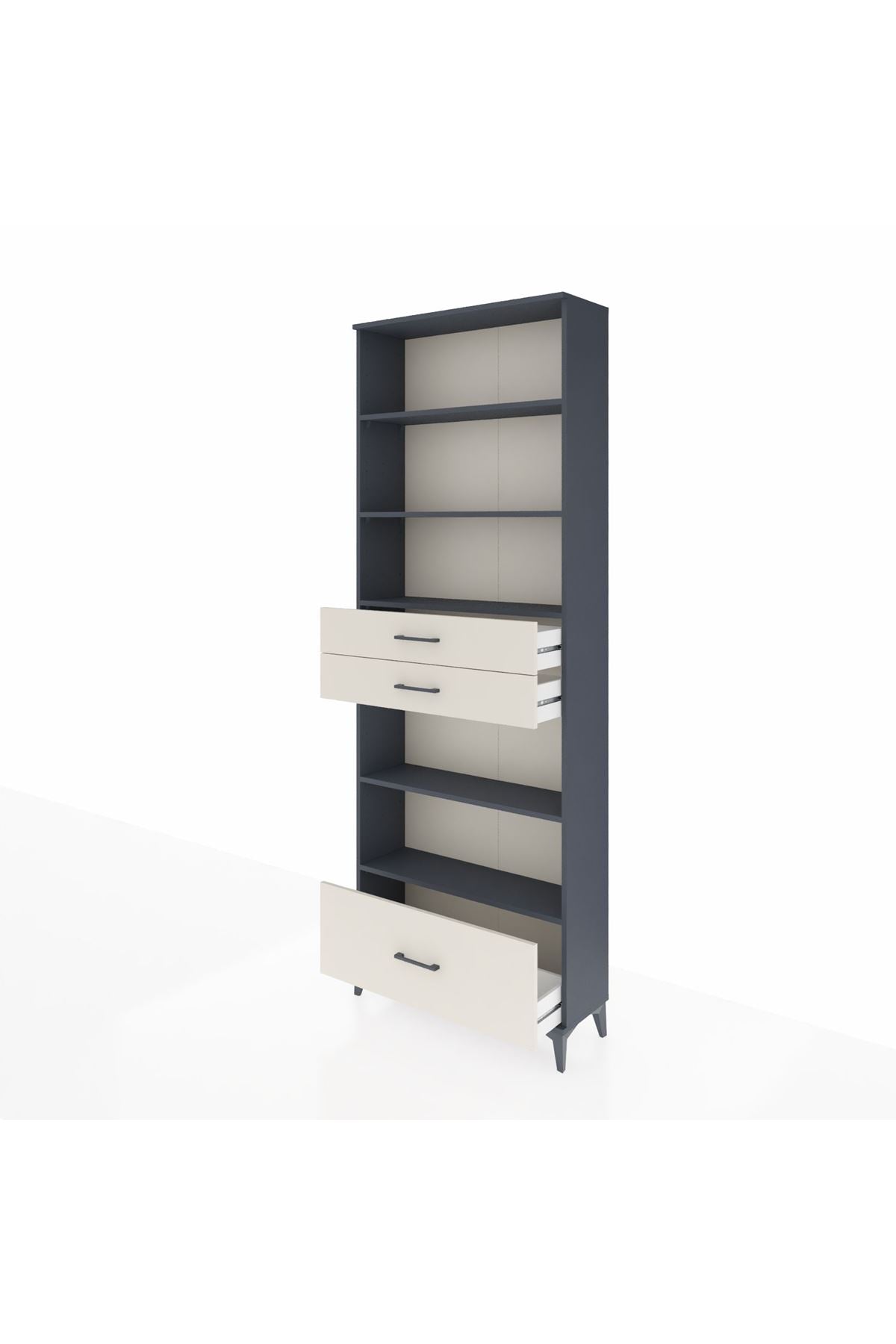 Arges Dolap 5 Raflı 3 Çekmeceli 88x30x243 - S33M014V4A