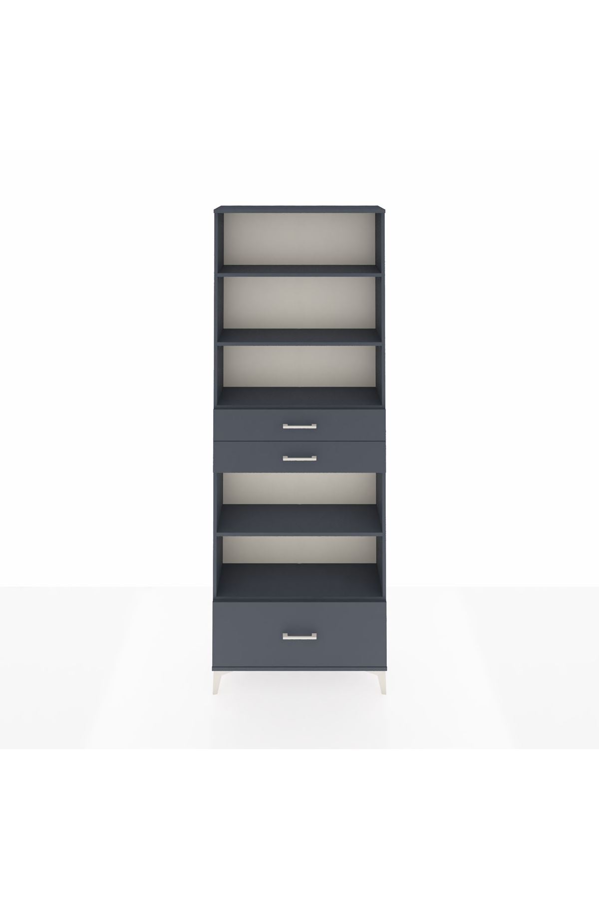 Arges Dolap 5 Raflı 3 Çekmeceli 88x30x243 - S33M014V5A