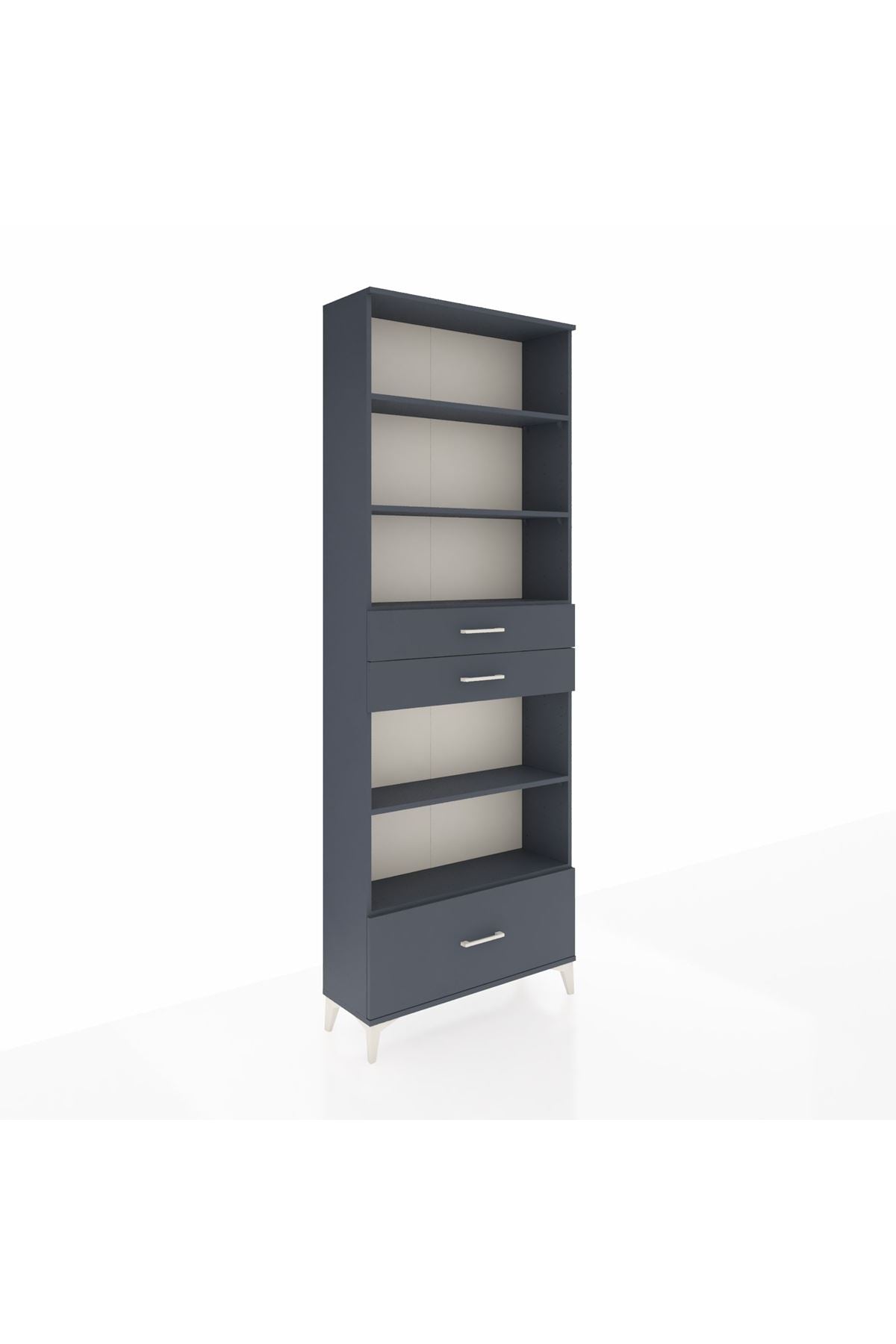 Arges Dolap 5 Raflı 3 Çekmeceli 88x30x243 - S33M014V5A