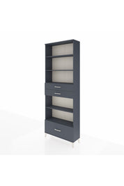 Arges Dolap 5 Raflı 3 Çekmeceli 88x30x243 - S33M014V5A