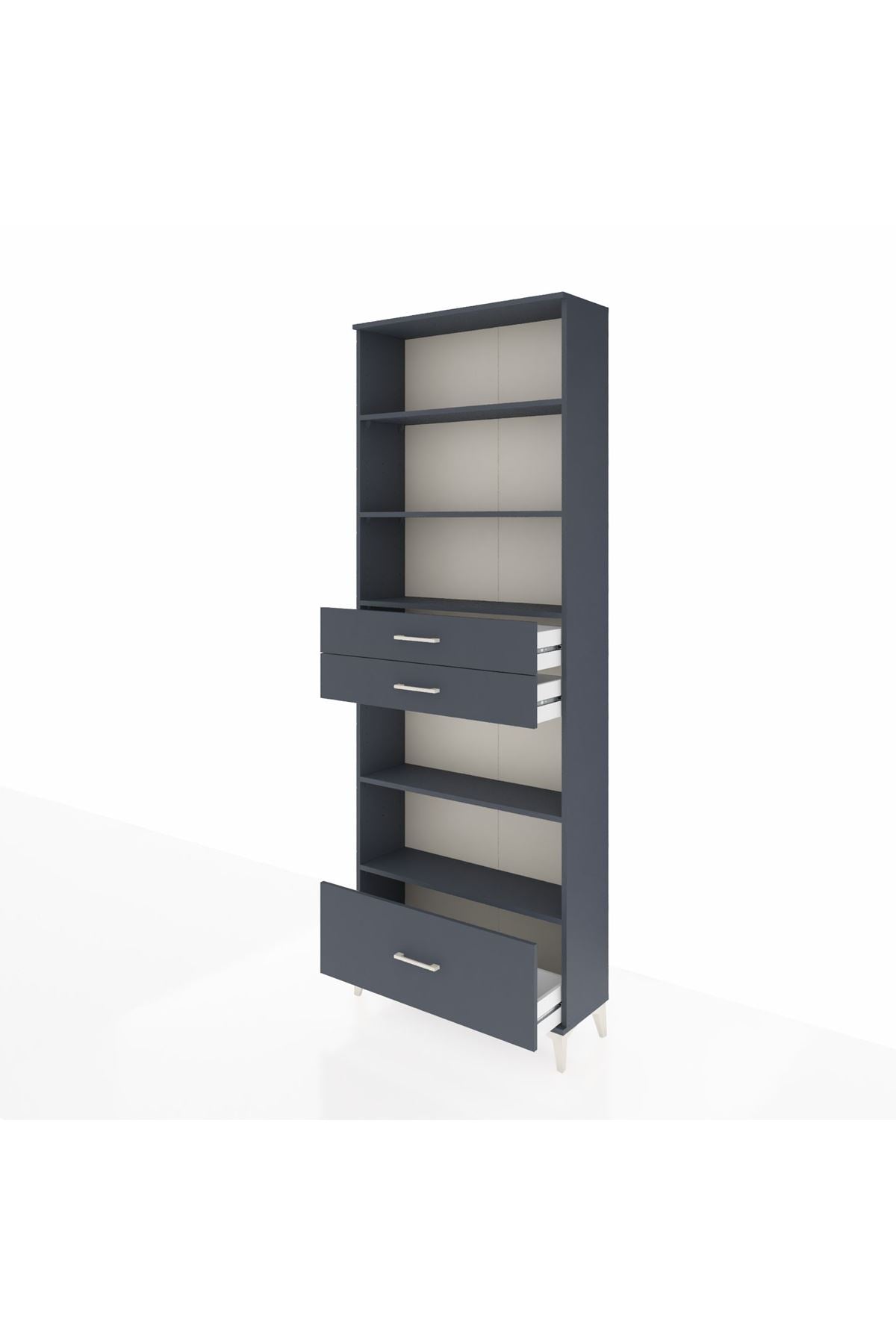 Arges Dolap 5 Raflı 3 Çekmeceli 88x30x243 - S33M014V5A