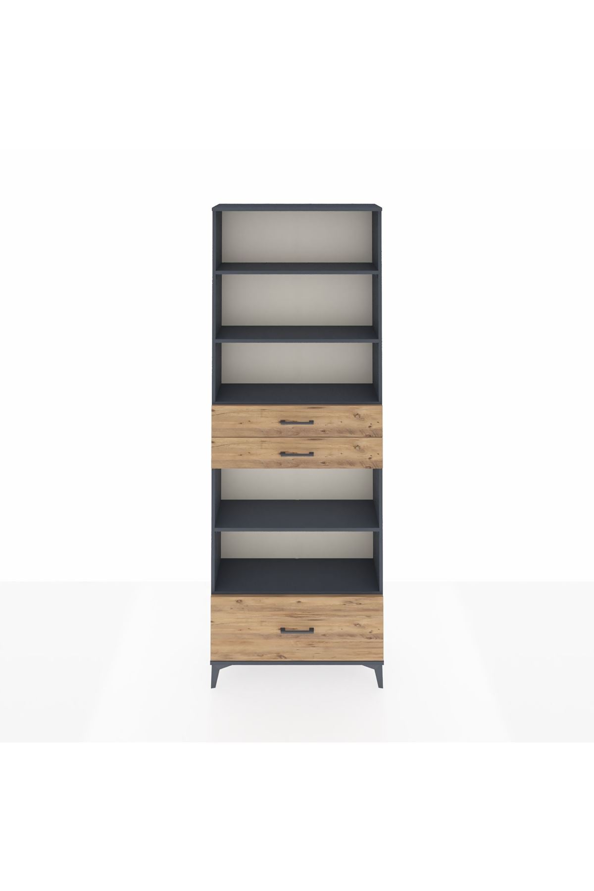 Arges Dolap 5 Raflı 3 Çekmeceli 88x30x243 - S33M014V6A
