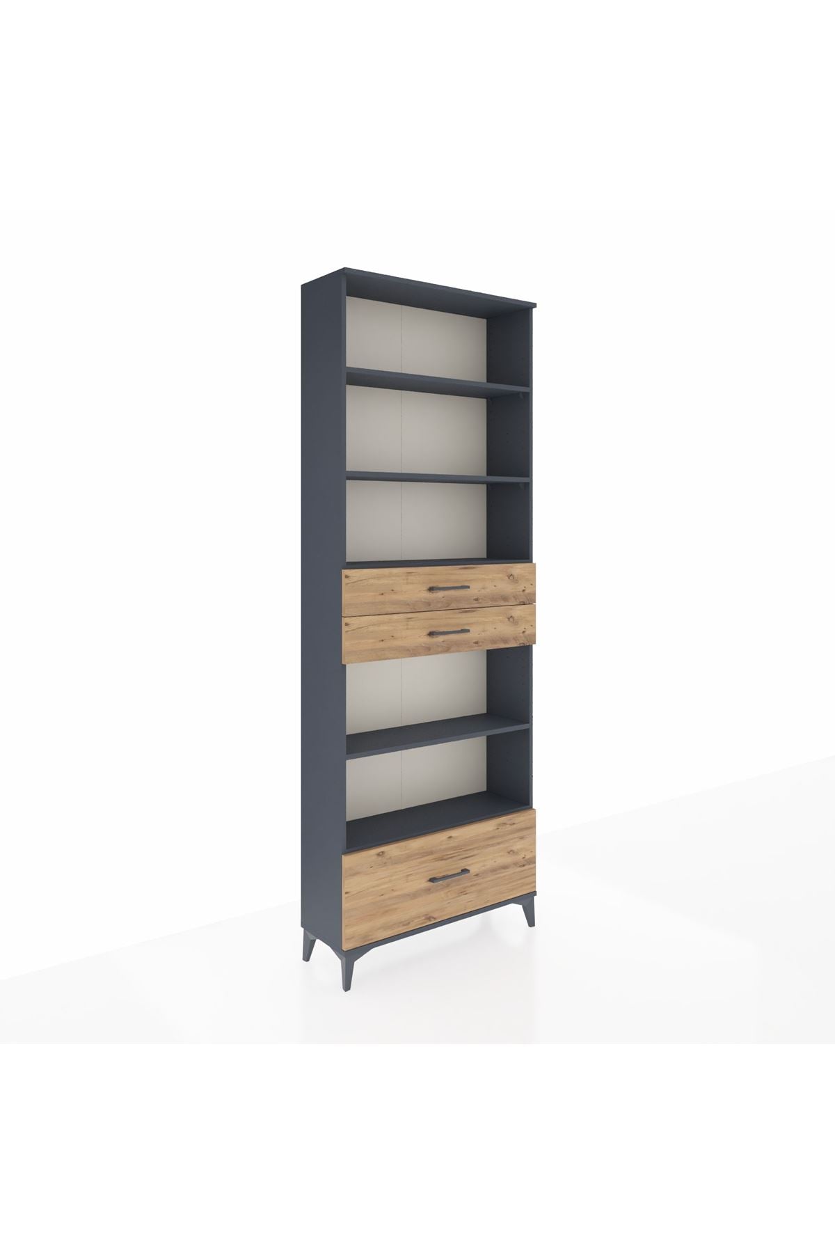 Arges Dolap 5 Raflı 3 Çekmeceli 88x30x243 - S33M014V6A